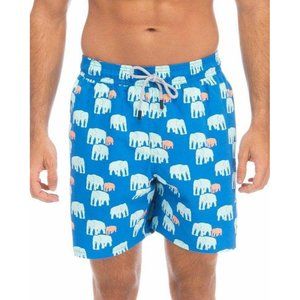 Tom&Teddy Men and kids swim trunks elephant chalky